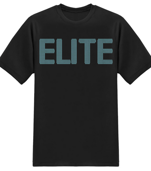 ELITE Black Rhinestone Tee