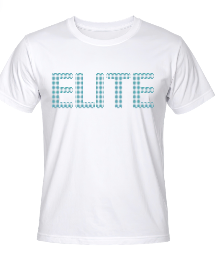 ELITE White Rhinestone Tee